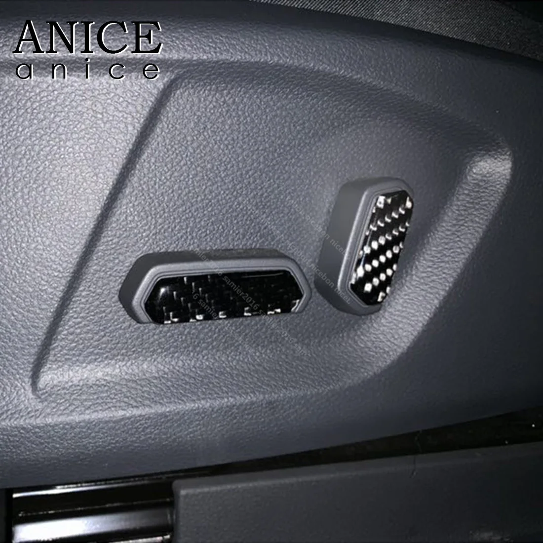 Чехол из углеродного волокна с кнопкой регулировки сиденья для Ford Ranger Everest norour Mazda