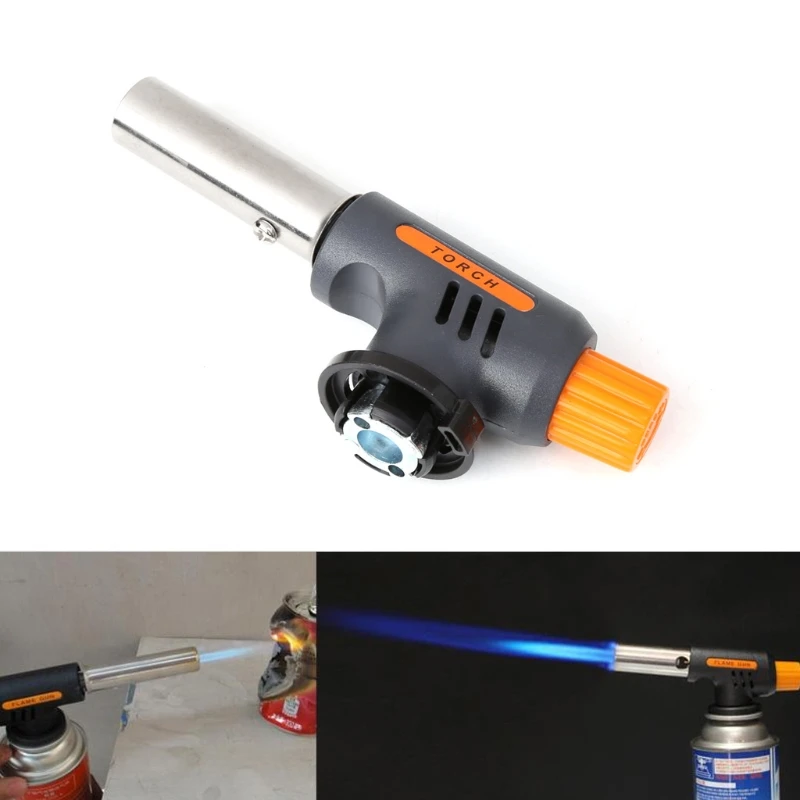 

Portable Camping Welding Gas Torch Flame Flamethrower Butane Burner Wind Proof 85DA
