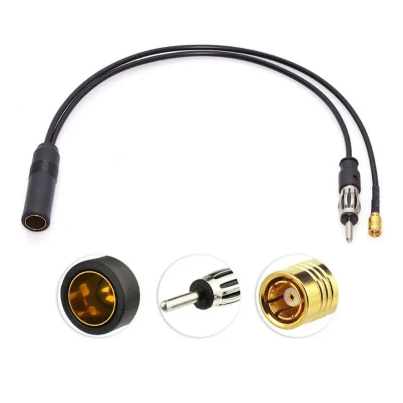 Активный Dab + FM/AM SMB Кабель антенна DIN сплиттер аксессуар преобразователь