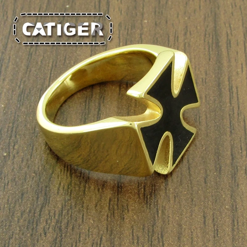 Железный Черный Эмалевый Крест из нержавеющей стали рыцарь яркость популярные