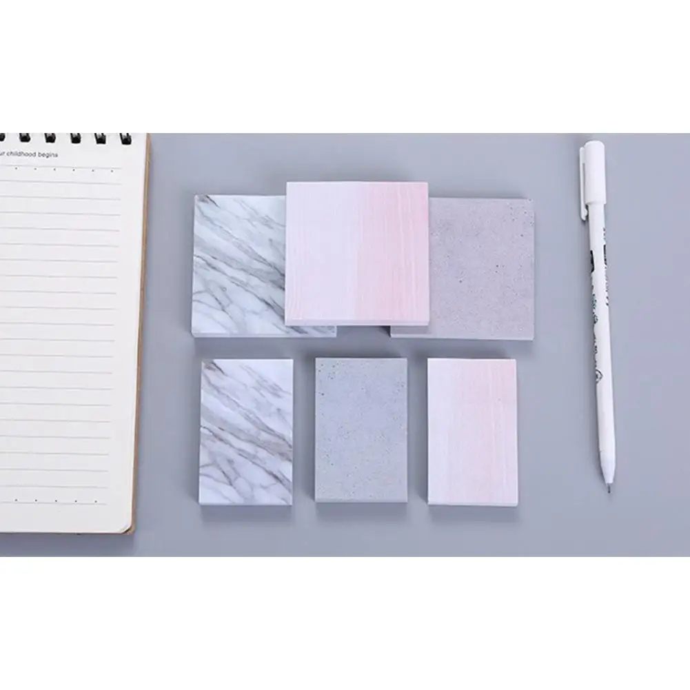 

Simple Marble Pattern Self Adhesive Memo Pad Sticky Notes School Office Stationery