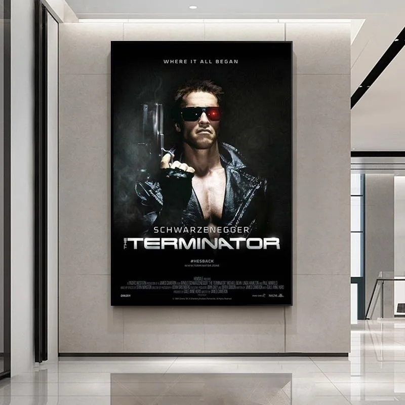 

The Terminator Movie Art Posters Canvas Painting Posters and Prints Cuadros Wall Art Picture for Living Room Home Decor