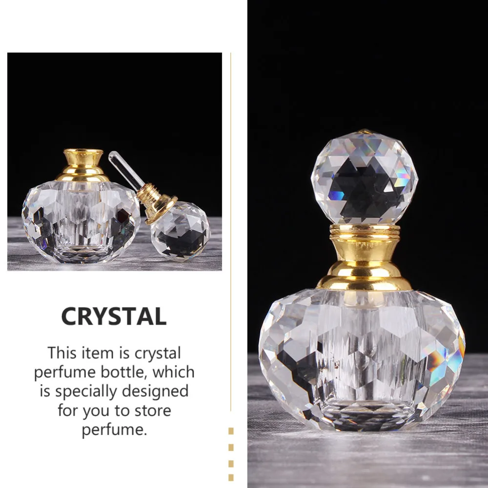 

1ml Travel Essential Oil Bottle Crystal Perfume Bottle Empty Storage Bottle