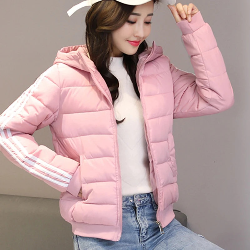 Новинка 2019 осенне зимняя короткая куртка с капюшоном свободные парки модное