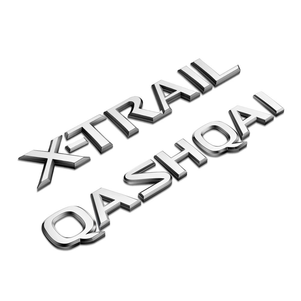 3D стерео надпись значок для Nissan X-Trail Qashqai X Trail Rogue задний багажник шрифт наклейки