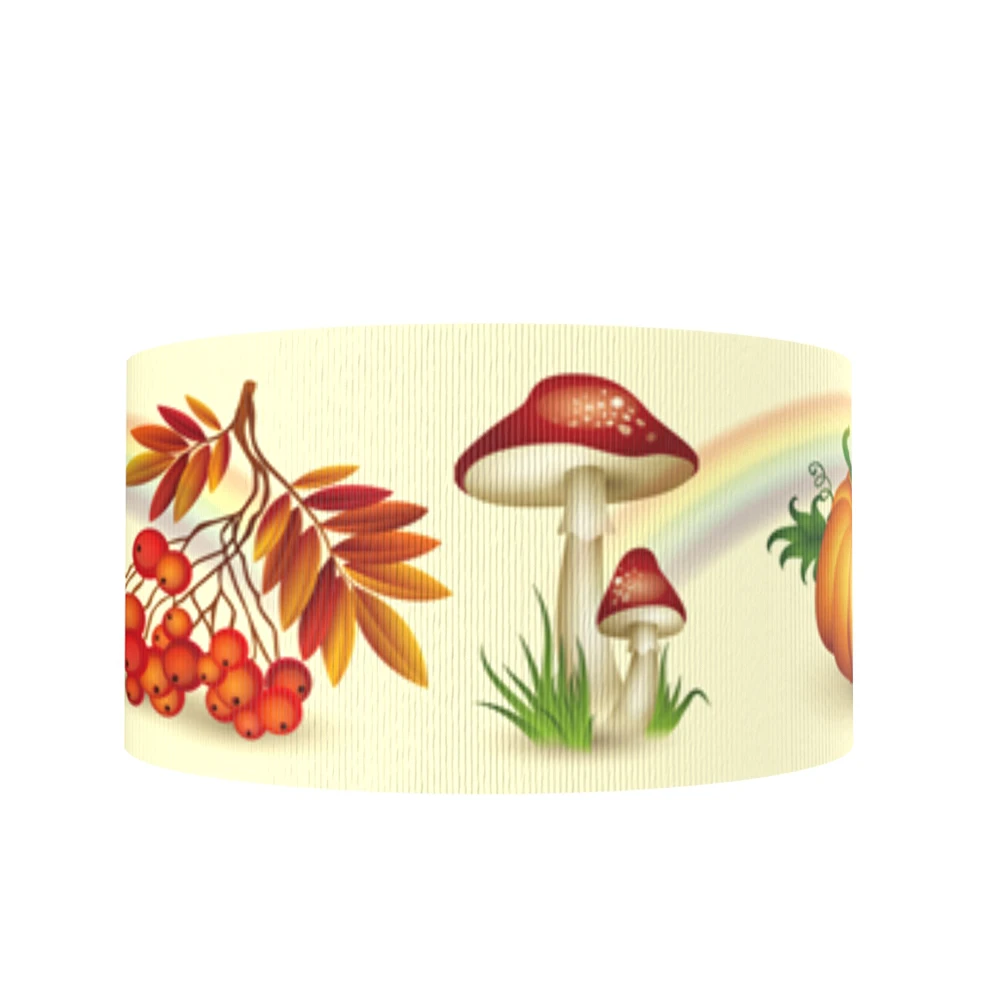 David accessories 50 ярдов/рулон на День Благодарения, с рисунком героев из мультфильма; корсажная лента DIY Материал обечайки домашнего украшения, ленты, 50Yc7807