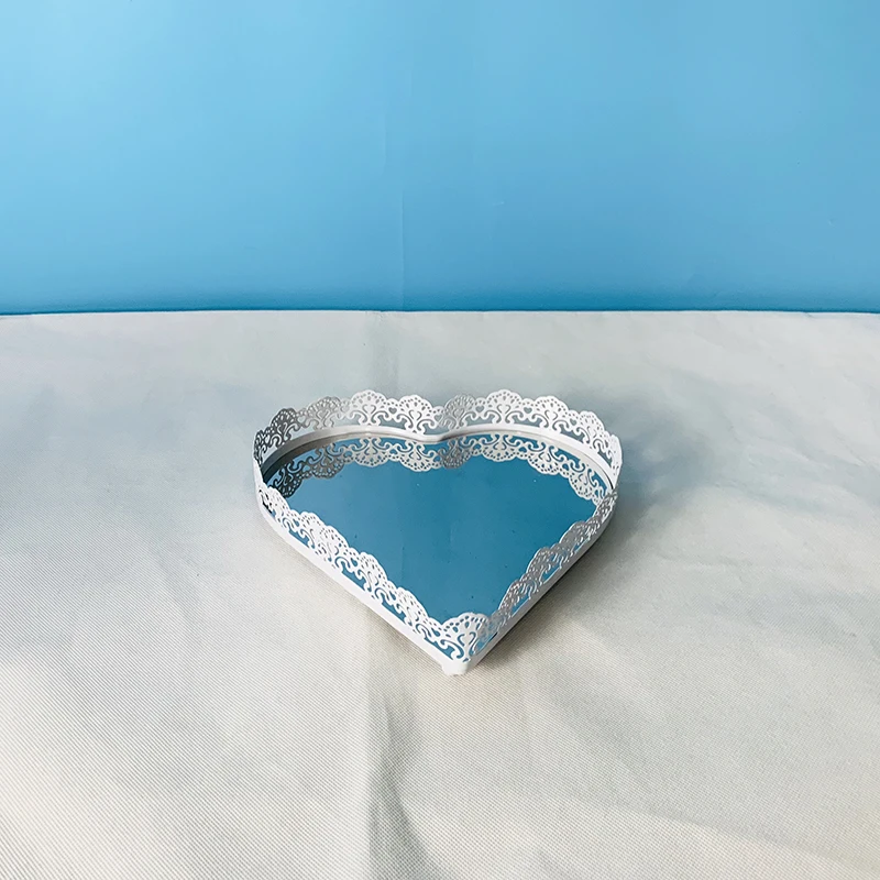 1pcs heart 1-18 шт Торт Стенд набор круглый металлический торт подставки ДЕСЕРТ ДИСПЛЕЙ кекс подставки, белый - Цвет: 1pcs heart