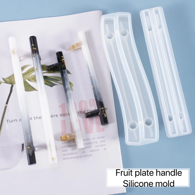 

UV Epoxy Resin Fruit Tray Compote Handle Silicone Mold For DIY Resin Casting Mold Jewelry Making Tools Resin Crafts Home Decor