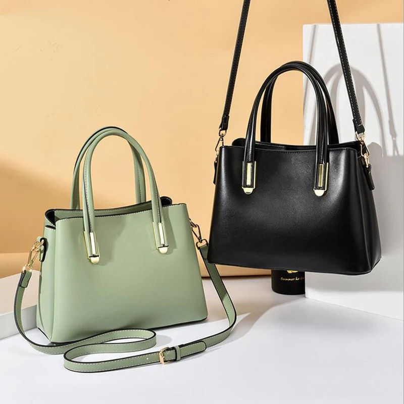 

2020 New Four Seasons Casual Handbag Killer Bag Mother Bag Middle Aged Women's Straddle Bag Large Capacity Women's Bag Fashion