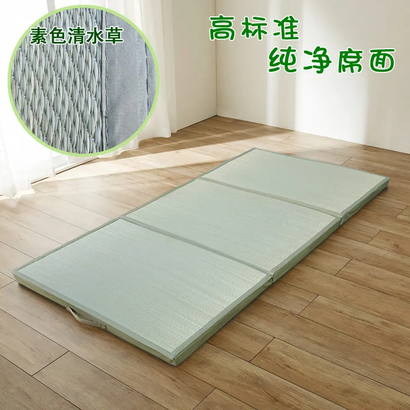 Japanese Traditional Tatami Mattress Mat Rectangle Large Foldable Floor Straw For Yoga Sleeping Flooring | Мебель