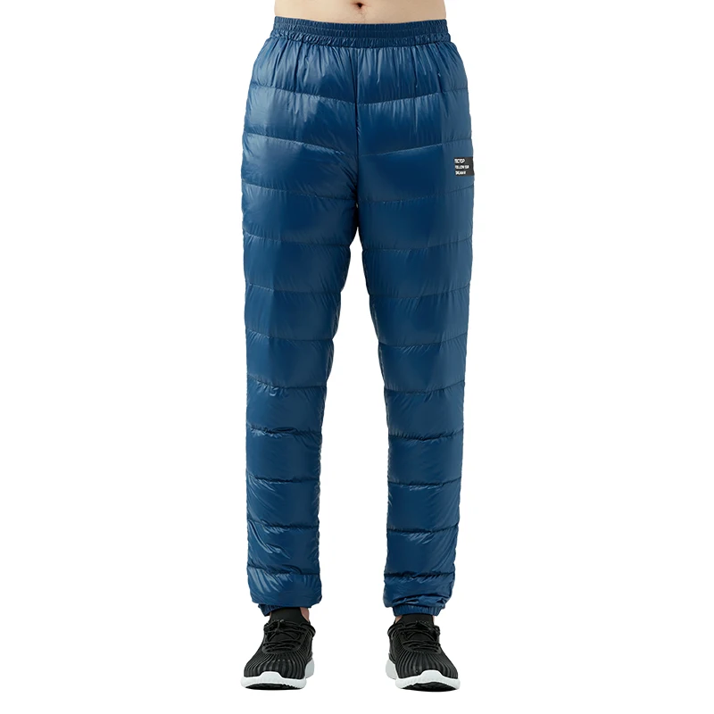 Зимние сверхлегкие брюки на утином пуху мужские пуховые Tectop Мягкие