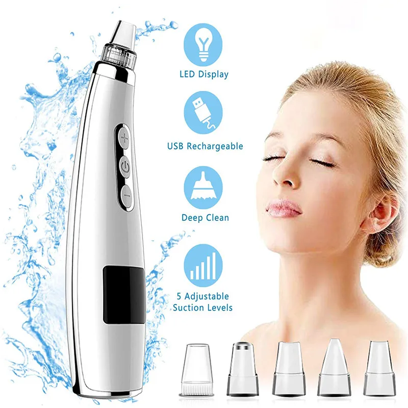 Профессиональная Чистка Пор аппарат для удаления угрей лица вакуумный черных