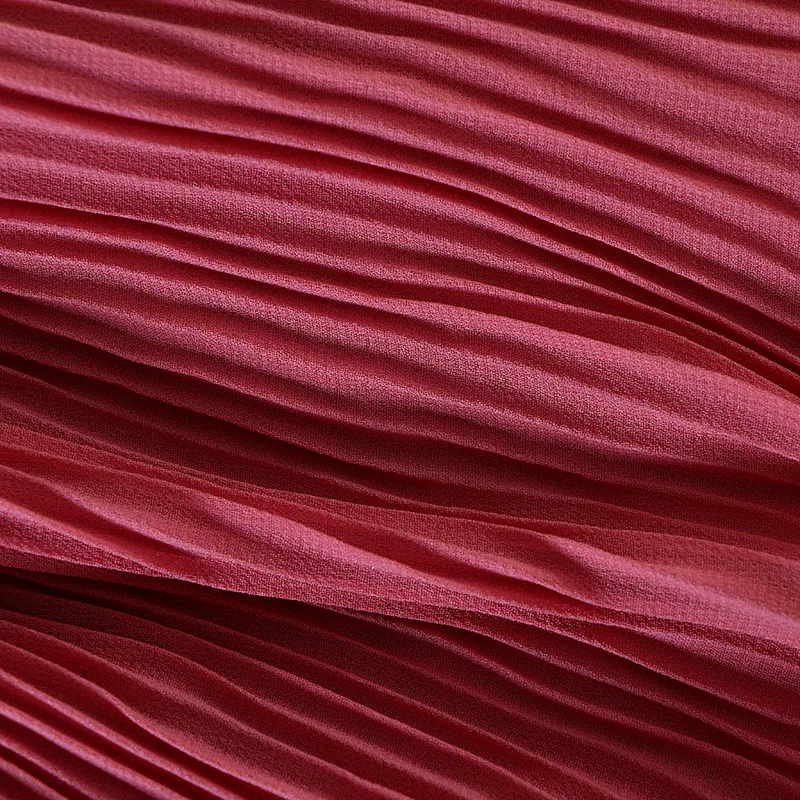 Женская шифоновая блузка с бантом на воротнике Повседневная плиссированная