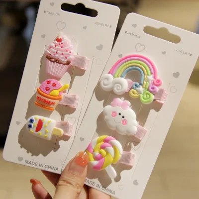 3 шт./комплект милая круглая заколка для волос с пентаграммой и звездой конфетных