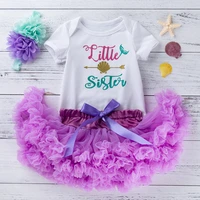 0 24m baby girls tutu clothes set bodysuit 6 layered pettiskirt birthday outfits infant 1st party headband suit for baby girls