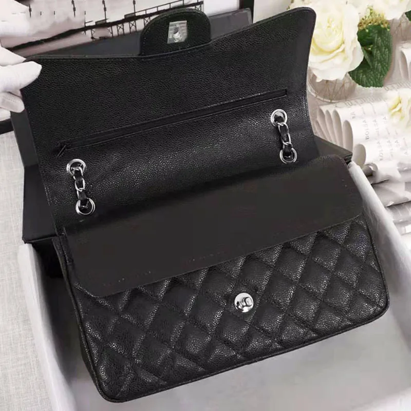 Luxury Handbag Bag For Women Genuine Leather Shoulder Bags Top Quality Fashion Design Lady's Crossbody Quilted Flap Bag Purse