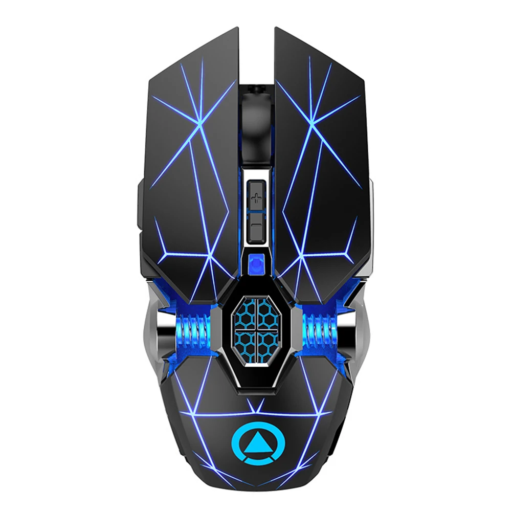 

2.4G Wireless Game Mouse Backlit Rechargeable 1600DPI Adjustable Optical Mice Laptop Computer Ergonomic Mice Silent