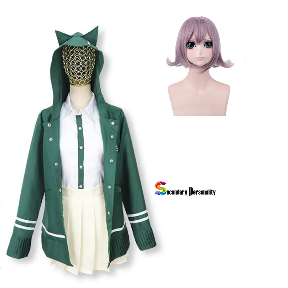 Chiaki Nanami Косплэй костюм Danganronpa 2 рюкзак д/головы волшеб японская школьная форма в