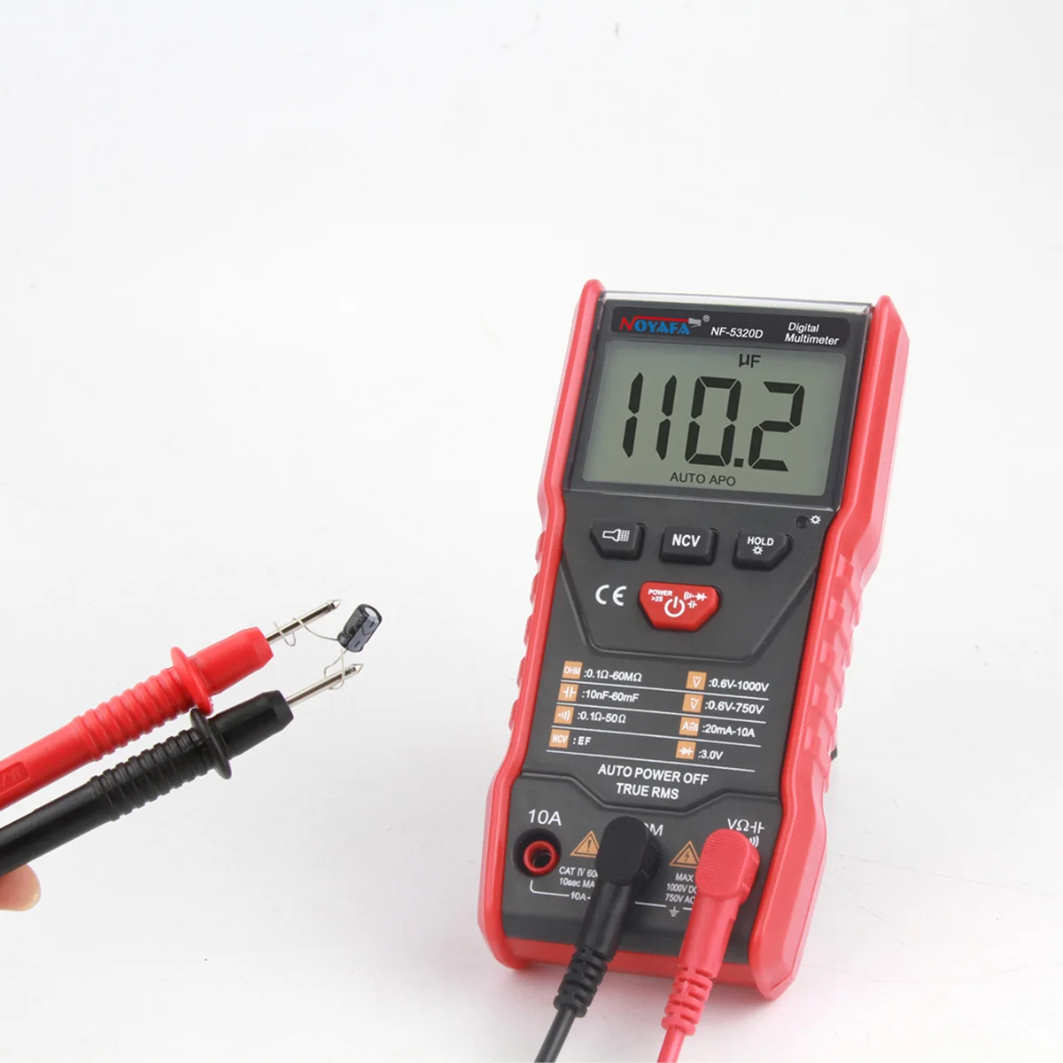 

Noyafa NF-5320D Digital Multimeter AC DC NCV Smart Multimetro Tester Ohm Capacitance Hz Voltage Meter