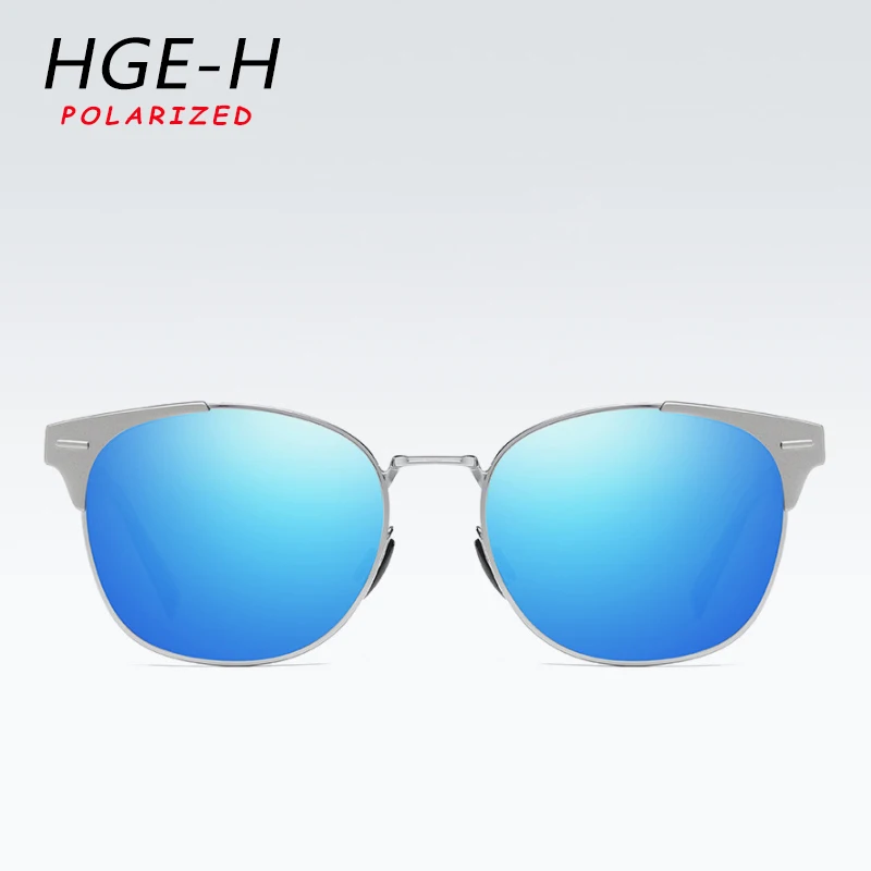 HGE-H 2020 новые круглые поляризованные солнцезащитные очки мужские из