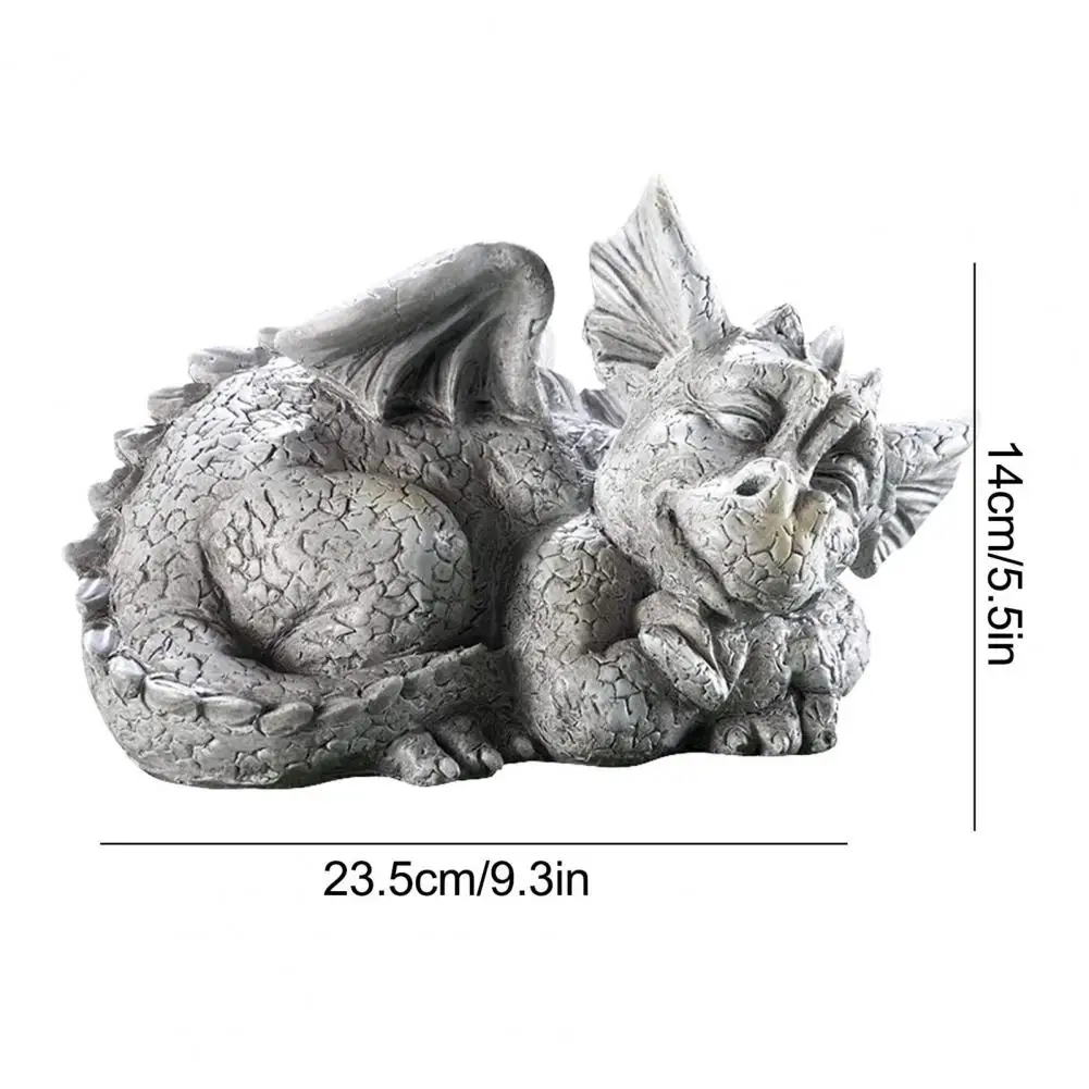 Модель статуи дракона многофункциональная полимерная садовая статуя ручной