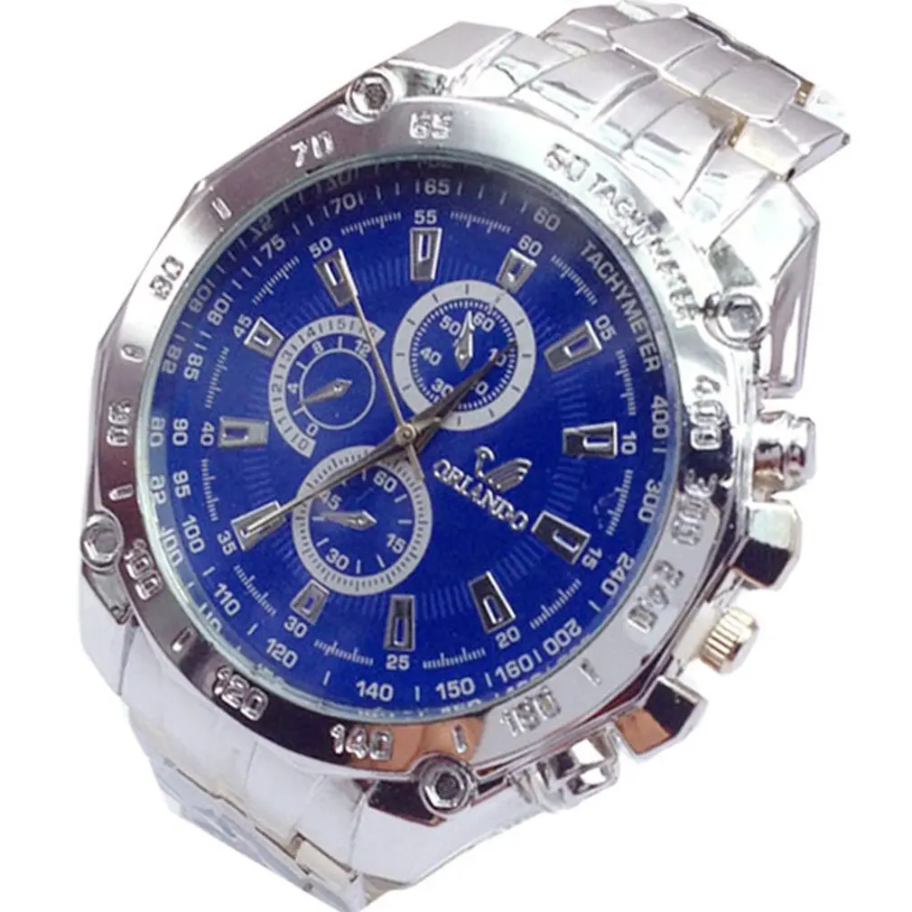 Кварцевые часы Fhshion для мужчин и женщин со стальным РЕМЕШКОМ НАРУЧНЫЕ ЧАСЫ