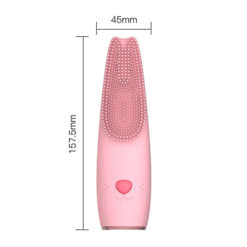 

Electric Ultrasonic Vibration Facial Cleansing Face Wash Brush Skin Deep Cleansing Blackheads Pore Remover Facial Massage