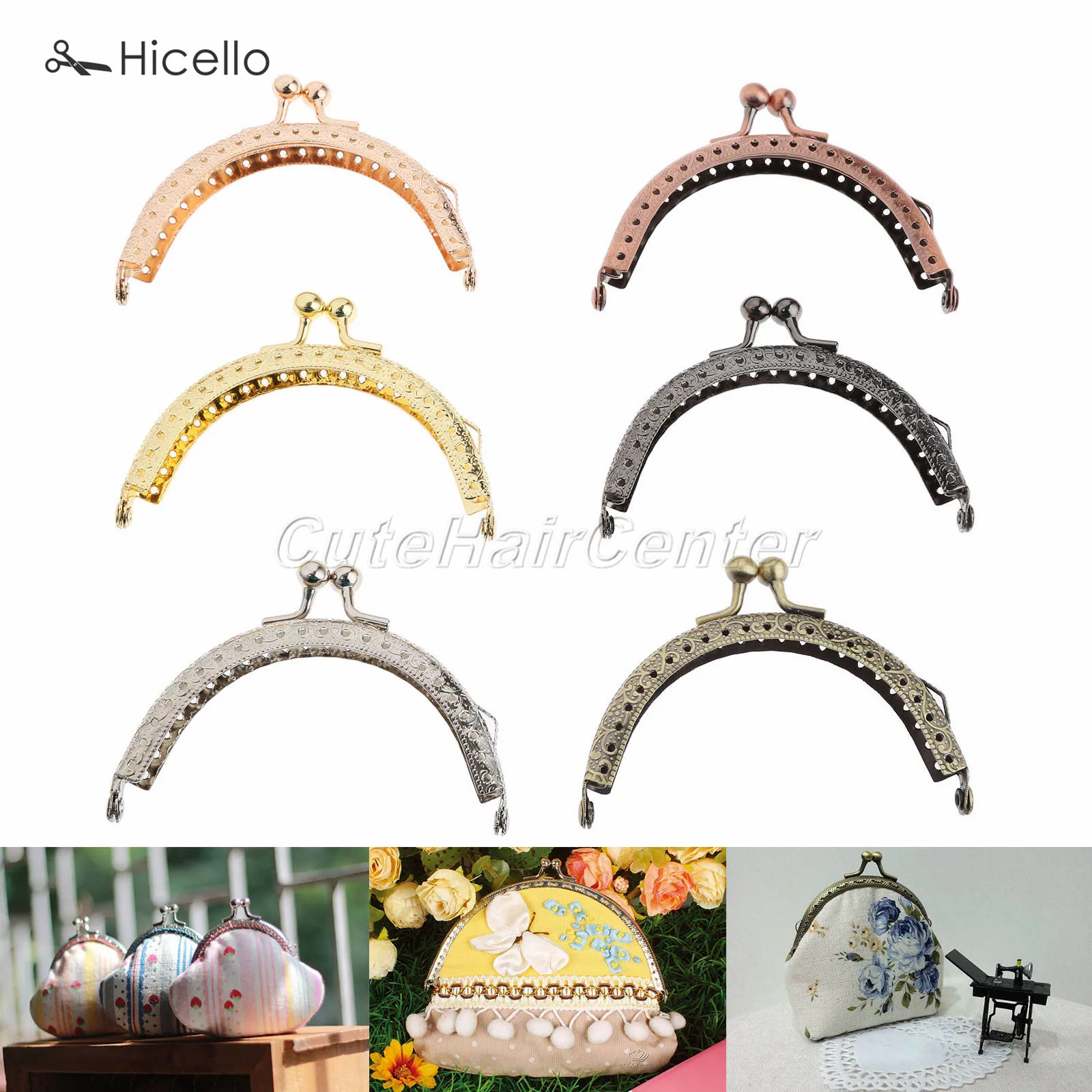 5 компл./лот металлические зажимы для кошельков рамки Внутренняя дверные ручки