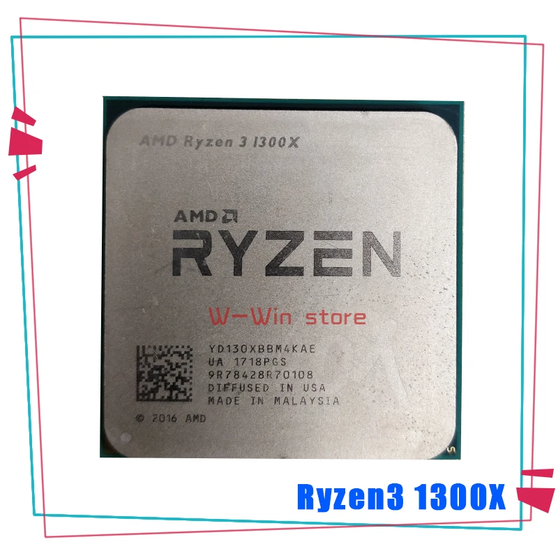 AMD Ryzen 3 1300X R3 5 ГГц Quad-Core Quad-нить Процессор процессор YD130XBBM4KAE гнездо AM4 | Компьютеры и