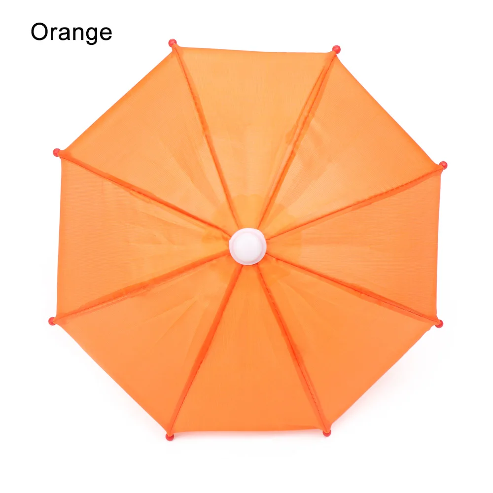 orange Стиль кукла аксессуары Красочный мини Зонт дождевик кукла жизнь путешествие аксессуары для кукол день рождения для детей подарок - Цвет: orange