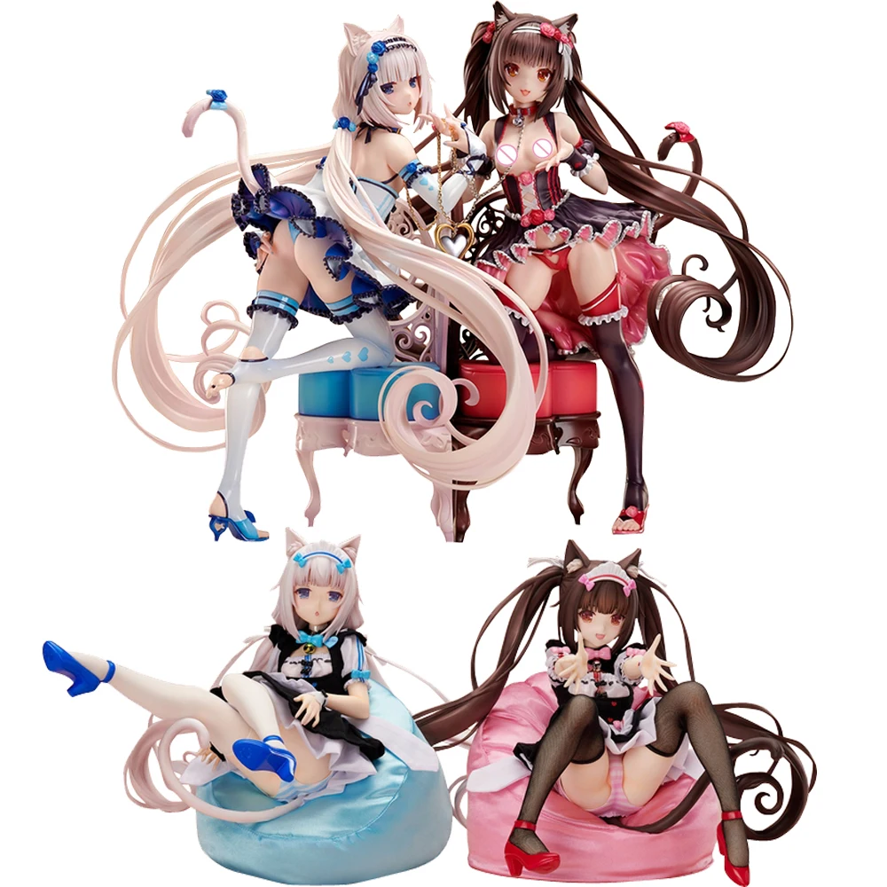 Родной Nekopara Chocola ванили ПВХ для девушек женщин сексуальные девушки фигурку