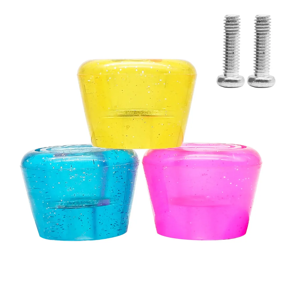 

2pcs PU Rubber Wear Resistant Grip Accessories With Screws Slow Down Replacement Roller Skate Toe Stoppers Inline Outdoor