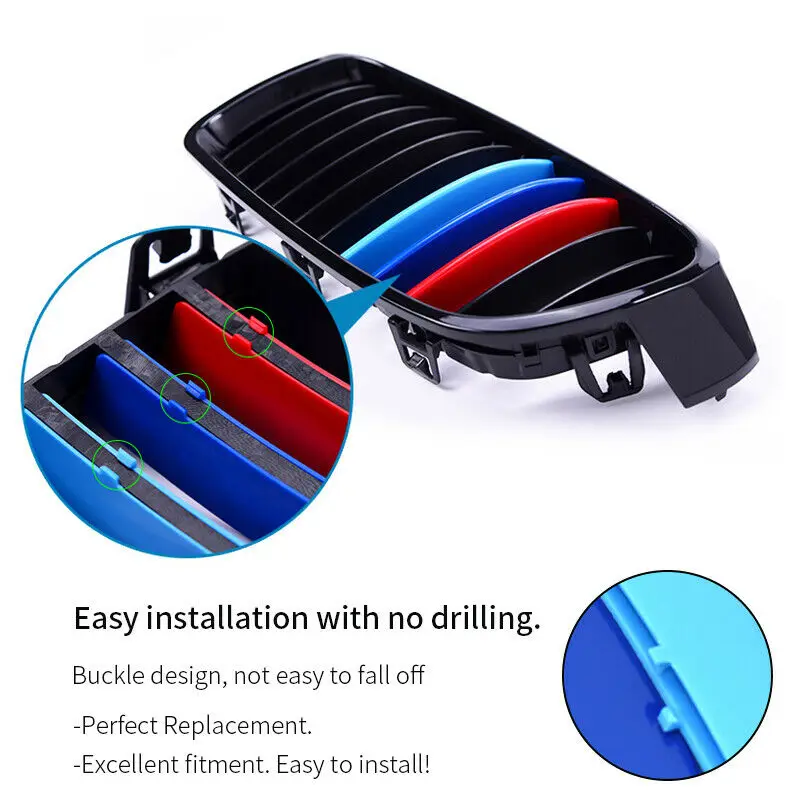 Накладки на решетку радиатора для BMW 1 серии E87 E81 2004-2011 | Автомобили и мотоциклы