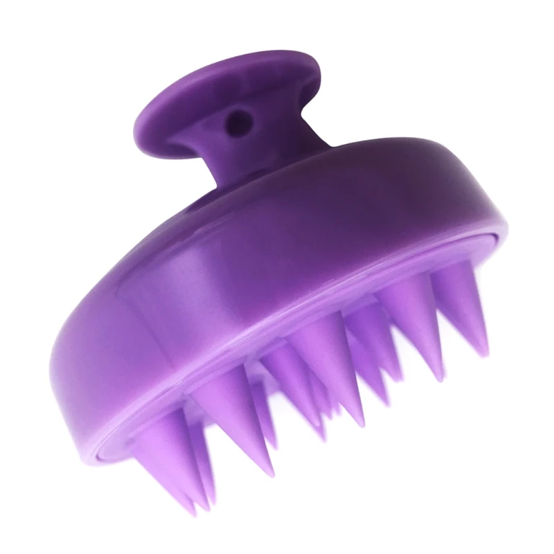 

Silicone Bristle Hair Scalp Massager Shampoo Brush Wet Dry Manual Head Massage Comb Scrubber Exfoliate Remove Dandruff