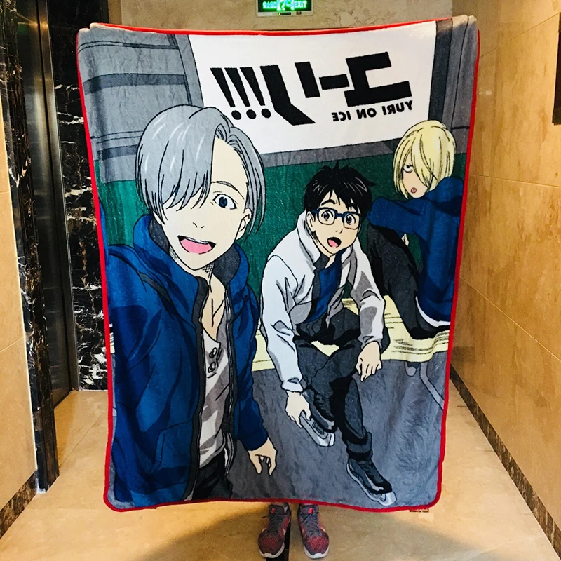 IVYYE 120x155 см YURI! На льду аниме одеяло плюшевое бархатное теплое украшение мягкая кровать для дома плед для дивана s унисекс подарки Новинка