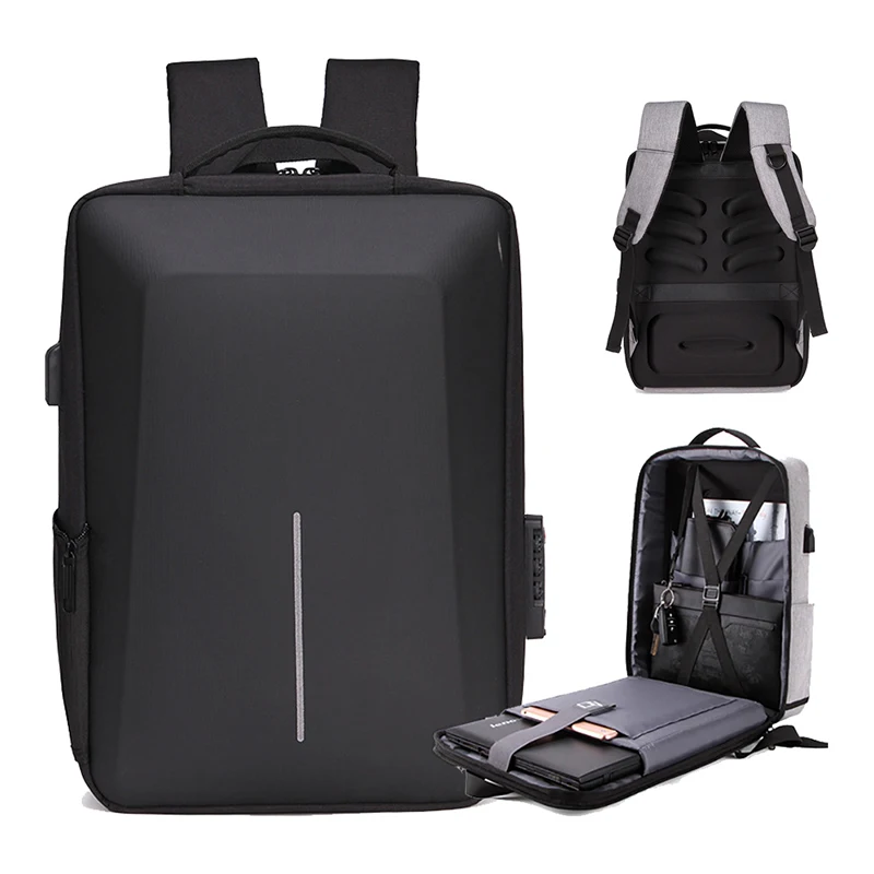 

Anti Theft 15.6 Inch Computer Backpack Men Waterproof Travel Bags Multifunction Fashion Backpacks Large USB Charging Laptop Bag