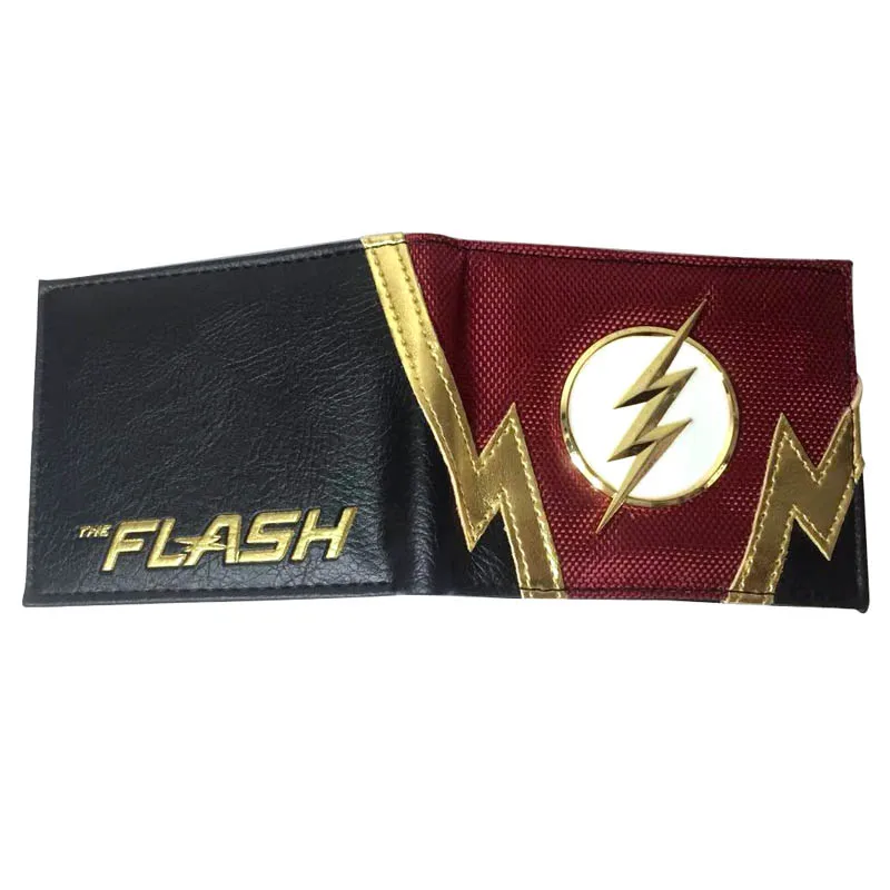 Бумажник с комиксами металлический значок складной бумажник карманом для монет