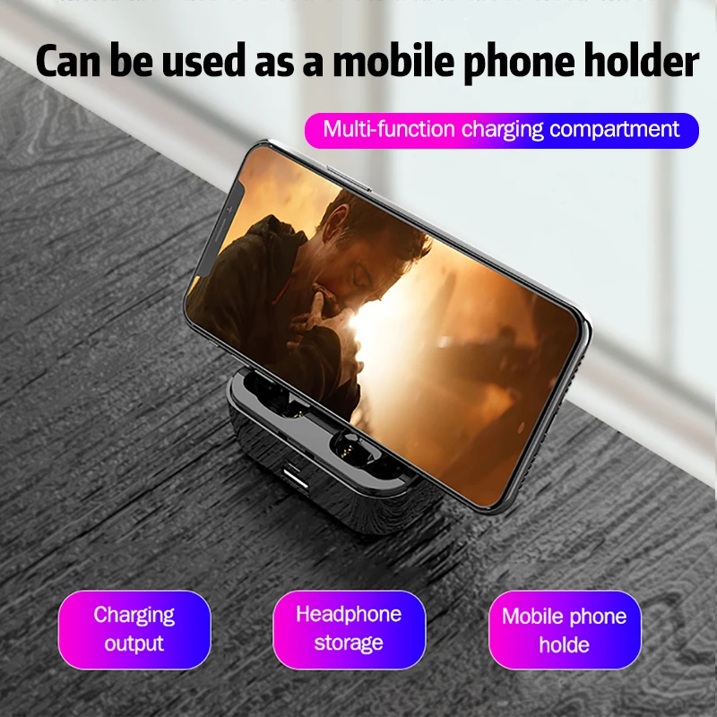 TWS Bluetooth 5 0 беспроводные наушники-вкладыши гарнитура шумоподавление Спортивная
