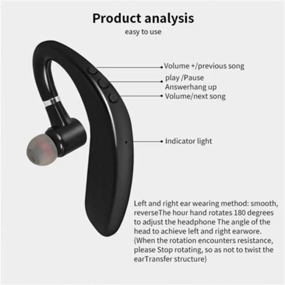 5 шт. беспроводные наушники-вкладыши с микрофоном Bluetooth 50 | Электроника