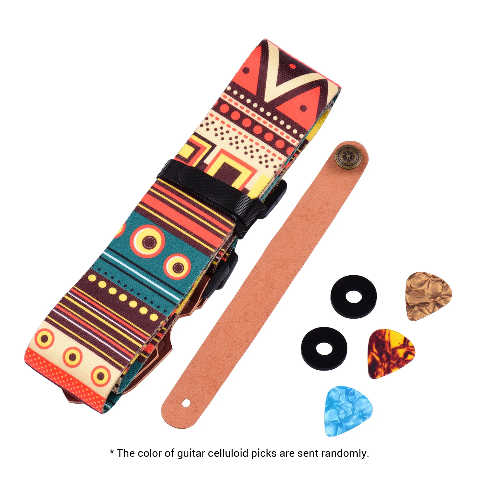 Наплечный ремень из мягкого полиэстера с кнопкой блокировки гитары адаптер для