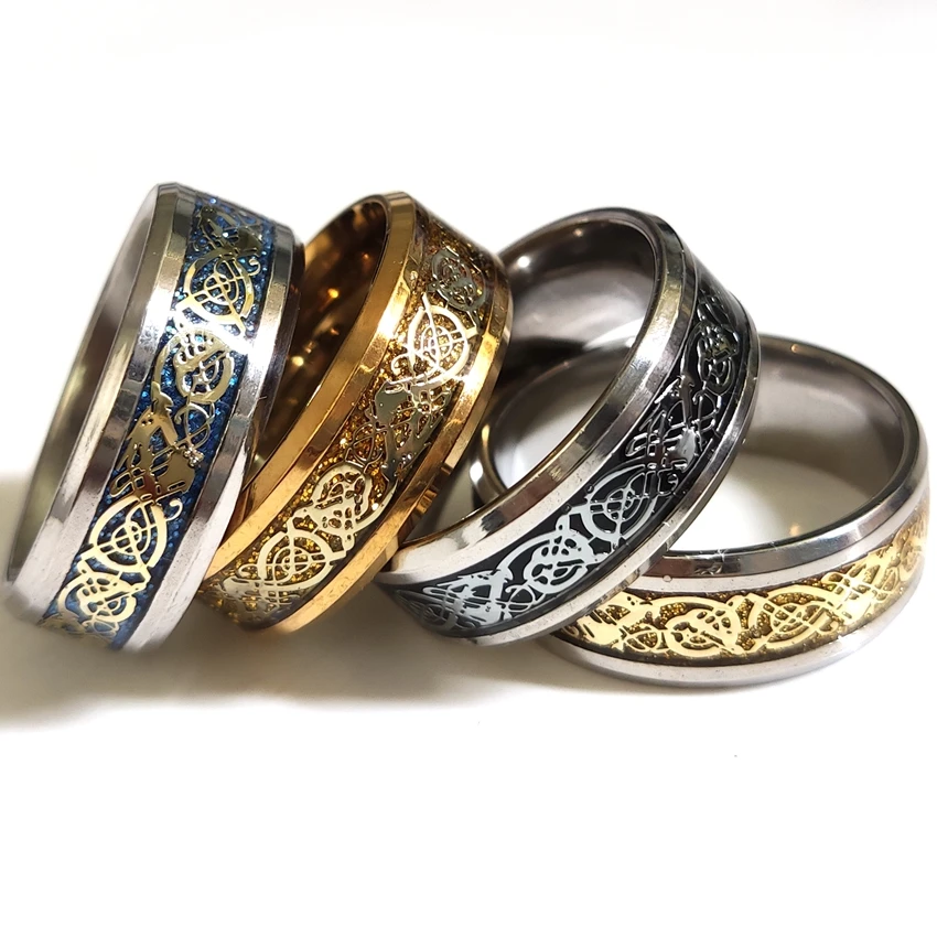 Оптом Лот 50 шт. Топ сочетание кольцо дракона прекрасного качества