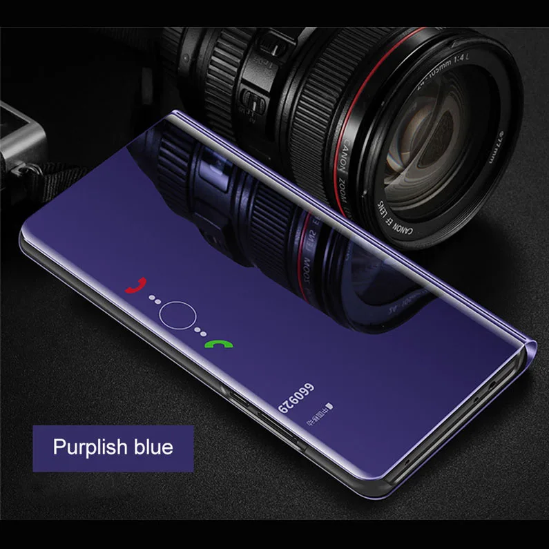 Зеркальный флип чехол на samsung galaxy note 10 pro s10 5G s9 s8 плюс s10E s6 s7 Edge A10 A20 A20E A30 A40 A50 A70 откидного чехла|Чехлы-книжки| |