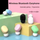 Симпатичные мини-наушники Bluetooth 5,0, беспроводные наушники-вкладыши, гарнитура, свободные руки, перезаряжаемые Универсальные наушники с одним ухом, Bluetooth