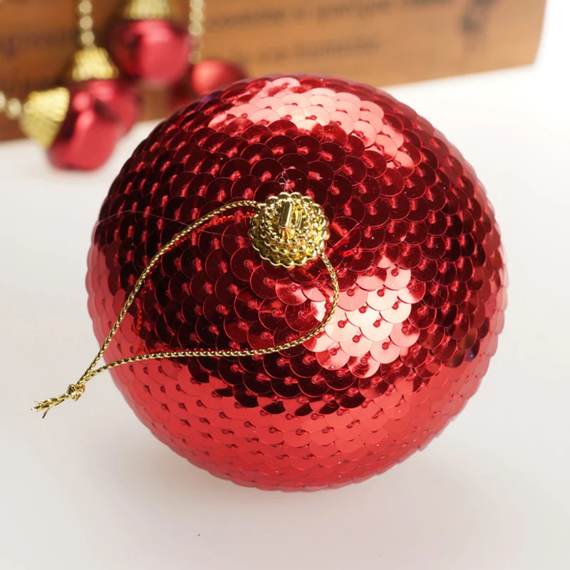 Рождественское с блестками блестящие шары задний фон веселой рождественской