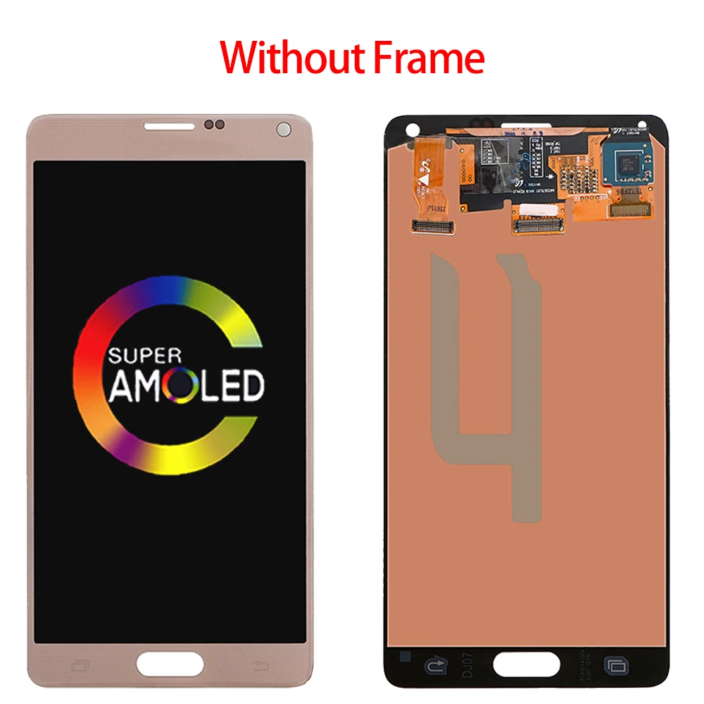 ЖК-дисплей 5 7 "для Samsung Galaxy Note 4 Note4 N910 N910C N910A N910F N910H AMOLED-экран с заменой ожога