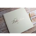Индивидуальная Золотая фольга, Свадебная Гостевая книга, серебряная фольга, детский душ, гостевые книги, современный розовый свадебный альбом, индивидуальная книга для сувениров