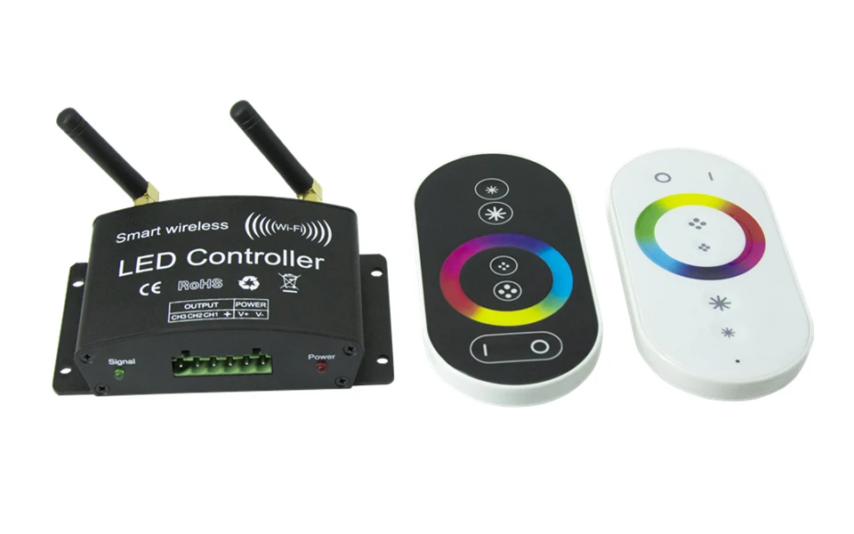 Wifi светодиодный RGB пульт дистанционного управления DC12-24V RF сенсорный пульт управления 3 канала с помощью приложения Android/IOS для SMD5050 3528 RGB светодиодная лента