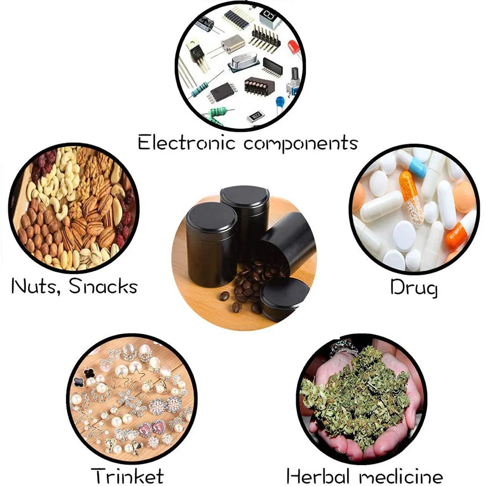 Многофункциональная герметичная алюминиевая банка для хранения трав табака