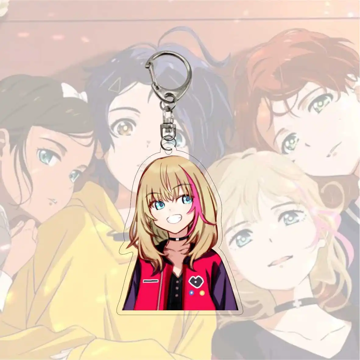 

Anime New Wonder Egg Priority Ohto Ai Keychain Acrylic Keychains Pendant Key Chain Keyring Jewelry Accessories For Fans Gifts