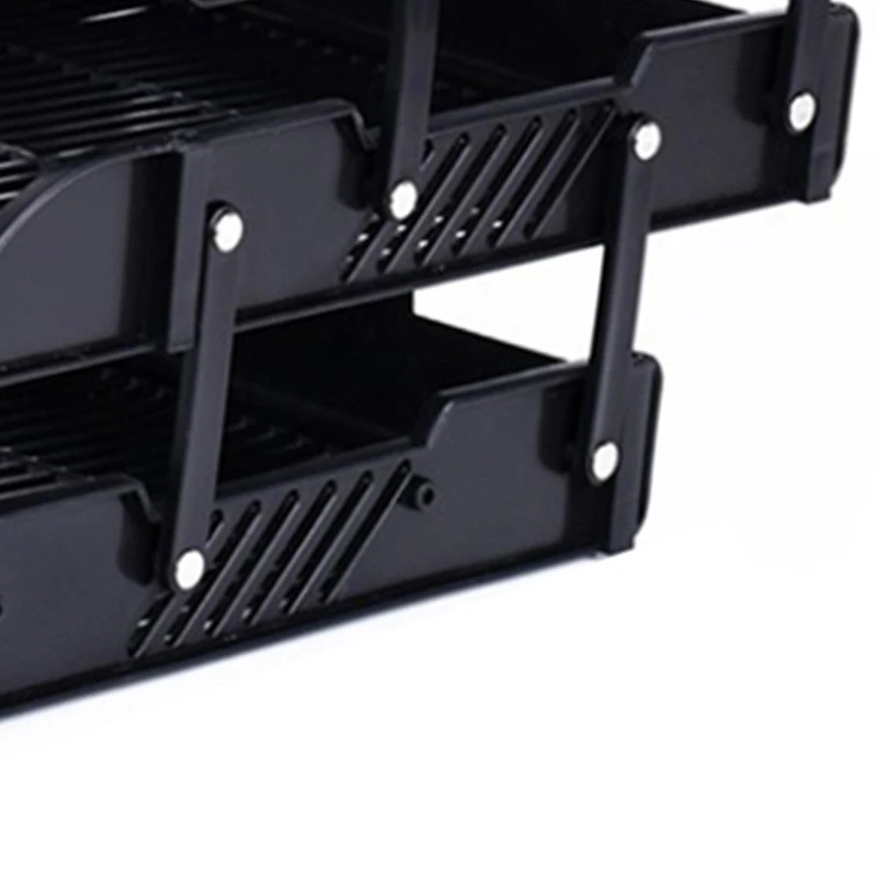 

Adjustable 3 Layers,A4 Document File-Tray Rack File Shelf Frame Paper File Organizer Home Magazine Tray Office Supplies